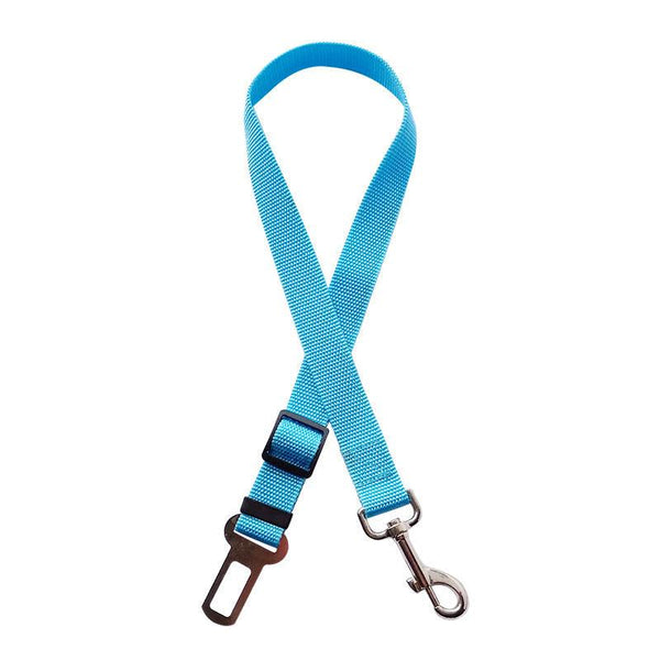 Pets Adjustable Traction Car Seat Belt | Secure Dog Seatbelt for Car - Sky Blue