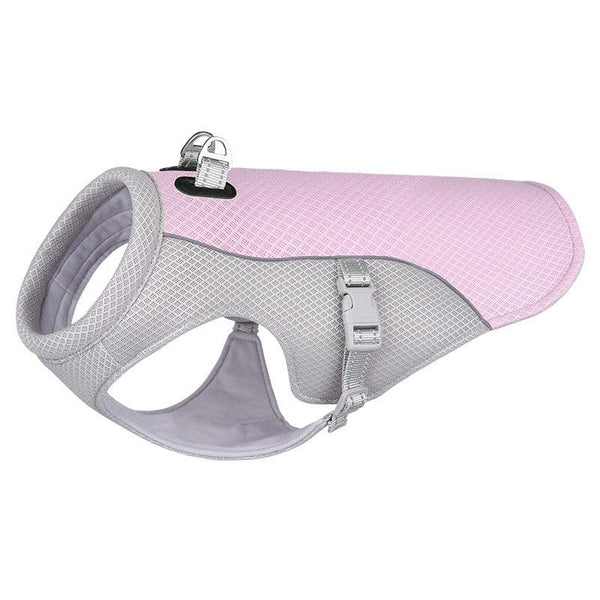 Dog Summer Cooling Vest | Lightweight & Adjustable - Pink