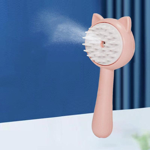 Steam Cat Hair Removal Brush | Pet Hair Remover - Pink