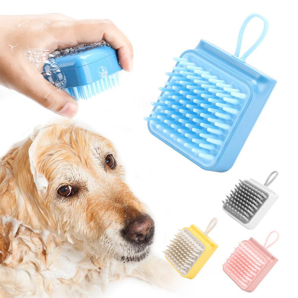 Mini Pet's Brush Bath | Compact Pet Grooming Brush for Dogs 